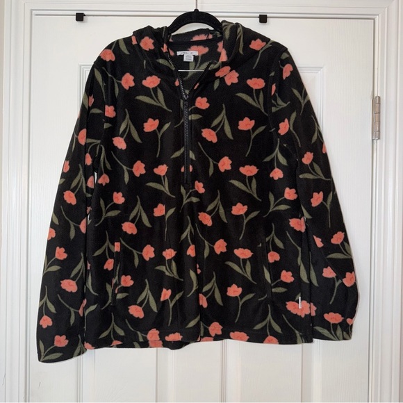 O'Neill Floral Fleece 1/2 Zip Hoodie - Picture 2 of 5